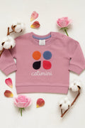 Full Sleeves Sweat Shirt - Circles in Purple