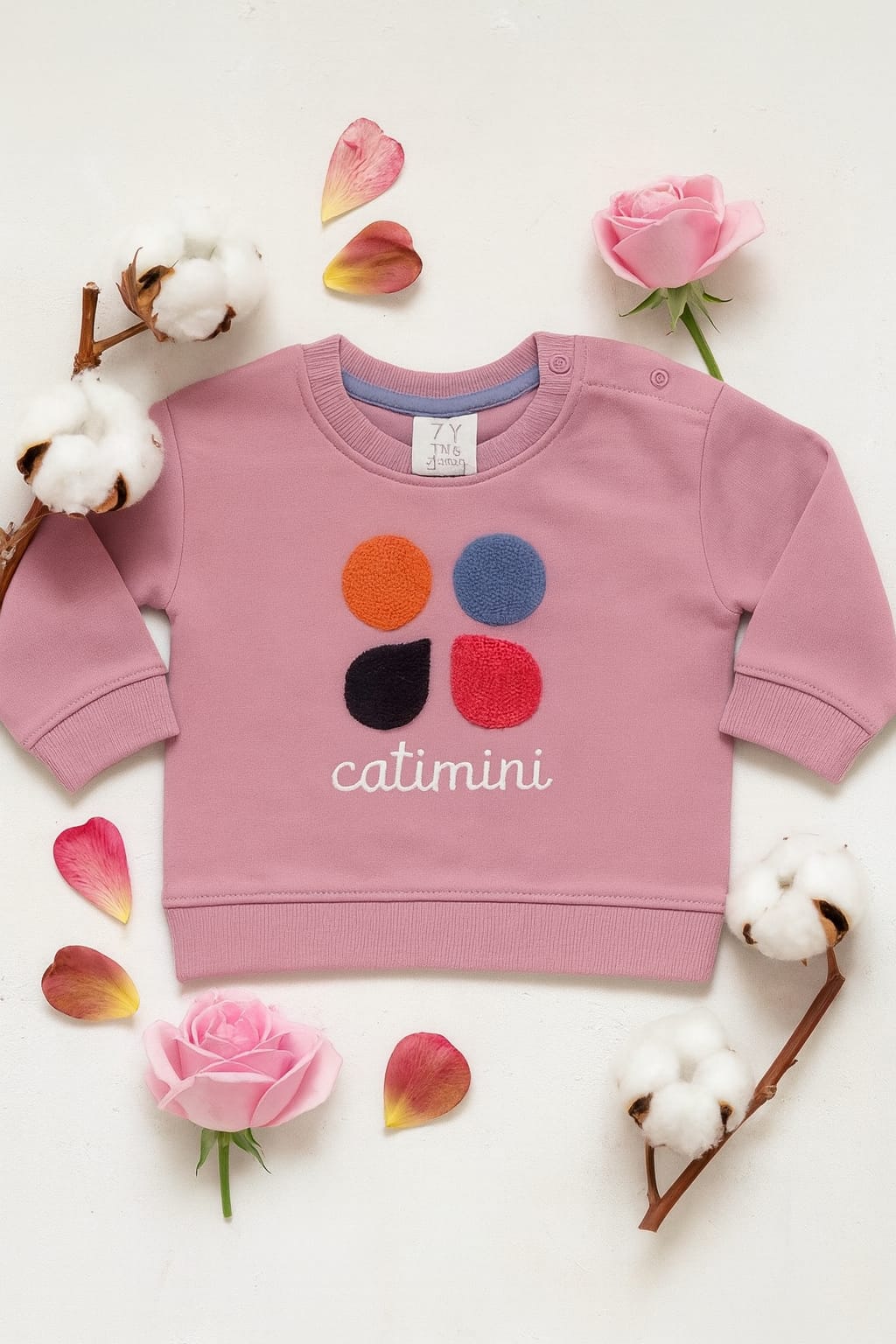 Full Sleeves Sweat Shirt - Circles in Purple