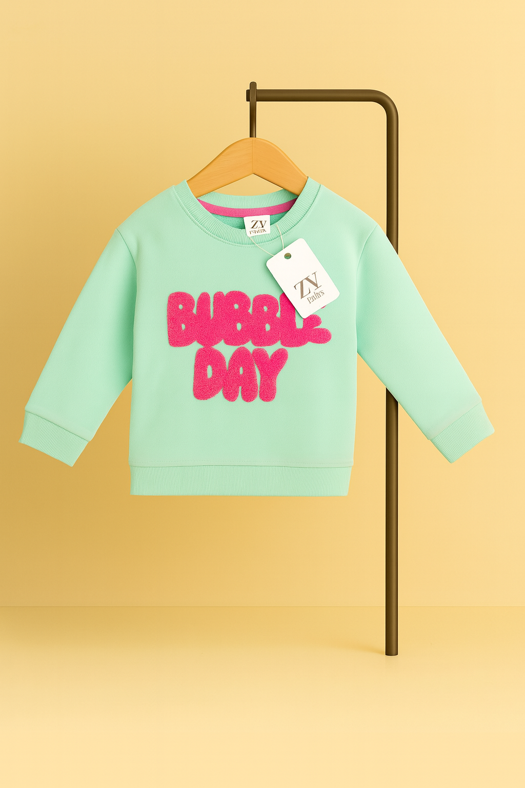 Full Sleeves Sweat Shirt - Bubble Day Ice Green