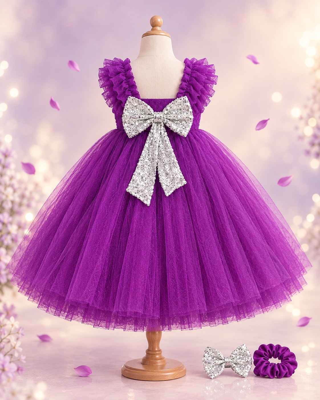 Toddler Girl Cute Princess Fancy Mesh Spliced Dress