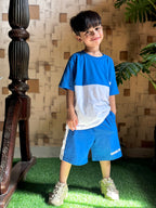 Nifty Basics Boys T-Shirt and Shorts Set (Brooklyn) – Royal Blue & White