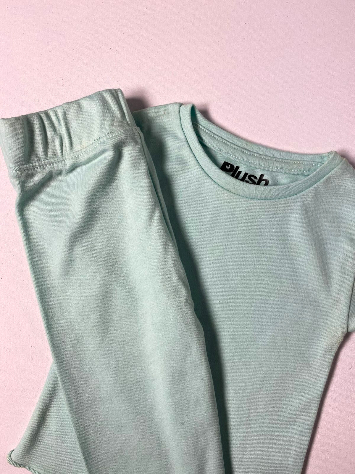 Plush- Everyday Co-ord Set in Pastel Green