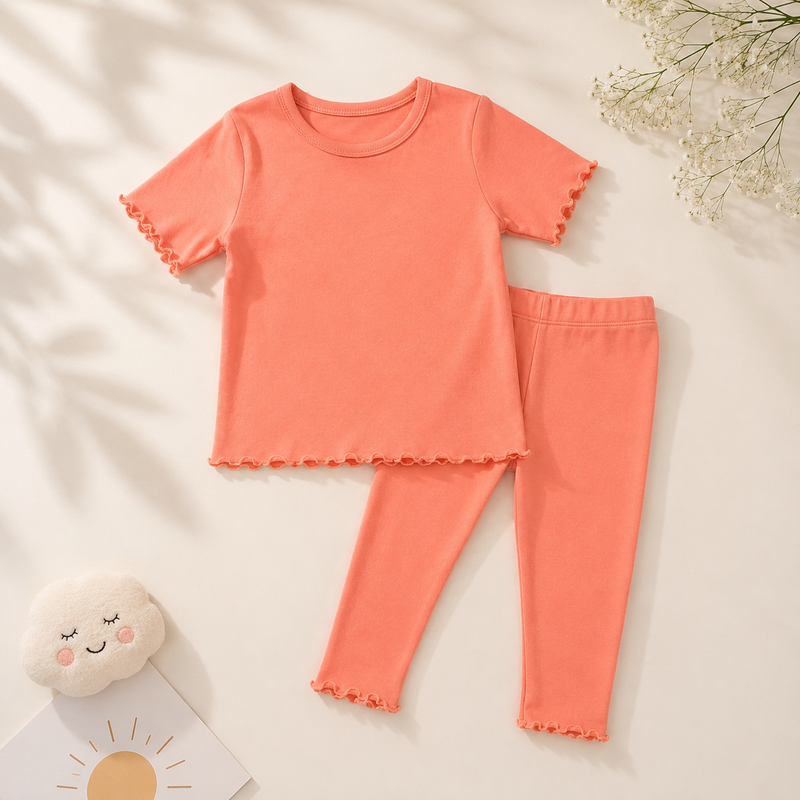 Plush- Casual Wear Set in Orange