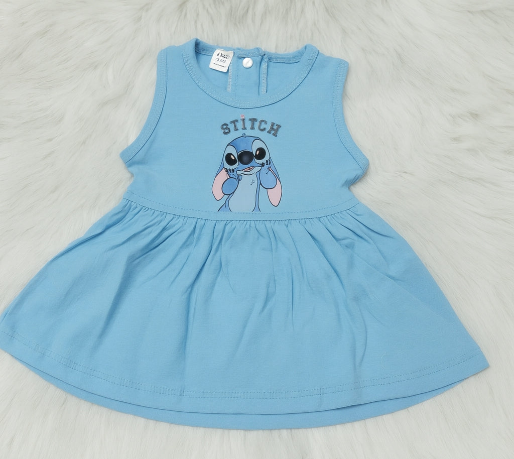 PLUSH-SUMMER DRESS - STITCH IN BLUE