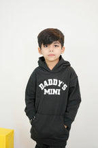 Plush - Hoodied Fleece Shirt & Trouser - Daddys Mini in Black