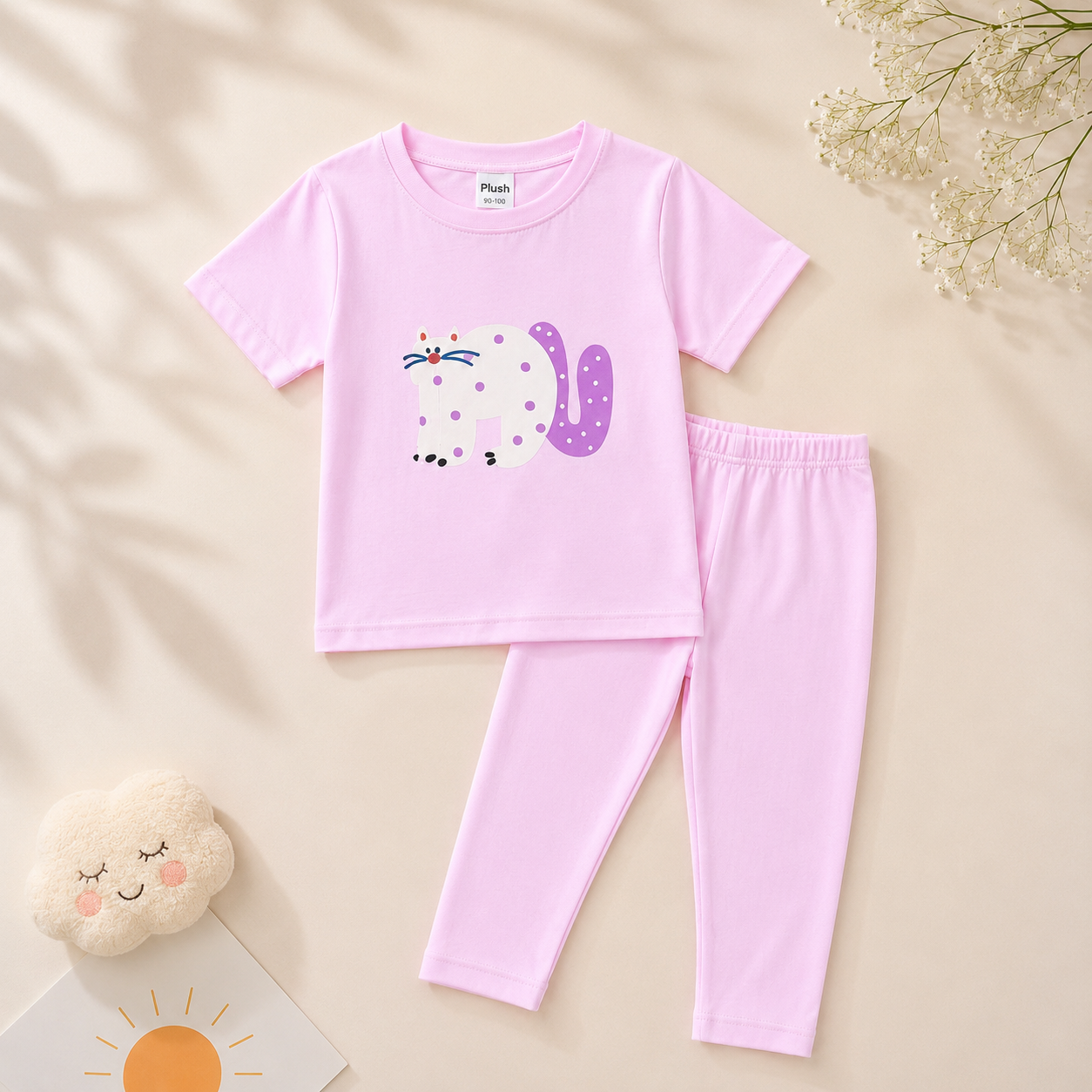 Plush- Cat in Pink Set
