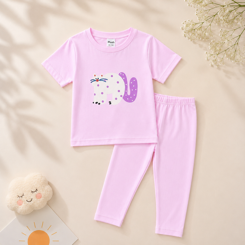 Plush- Cat in Pink Set
