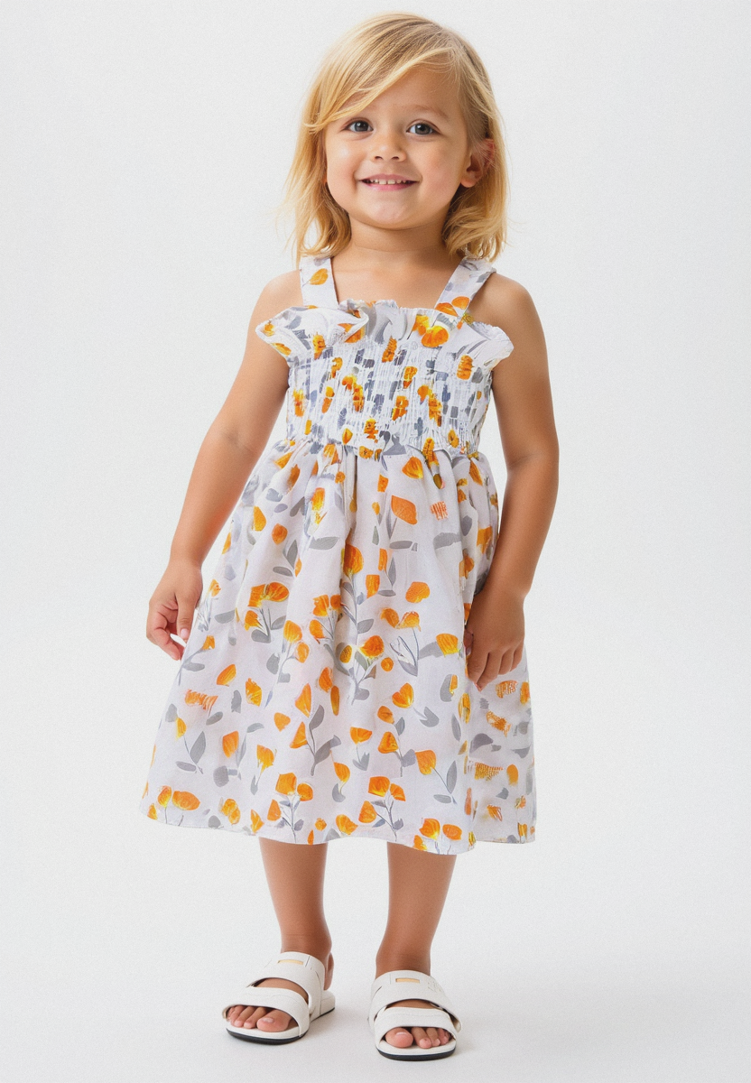 PLUSH-Summer Frock - Yellow Daisies
