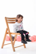 Plush - Fleece Shirt & Trouser - Cat in Grey Contrast