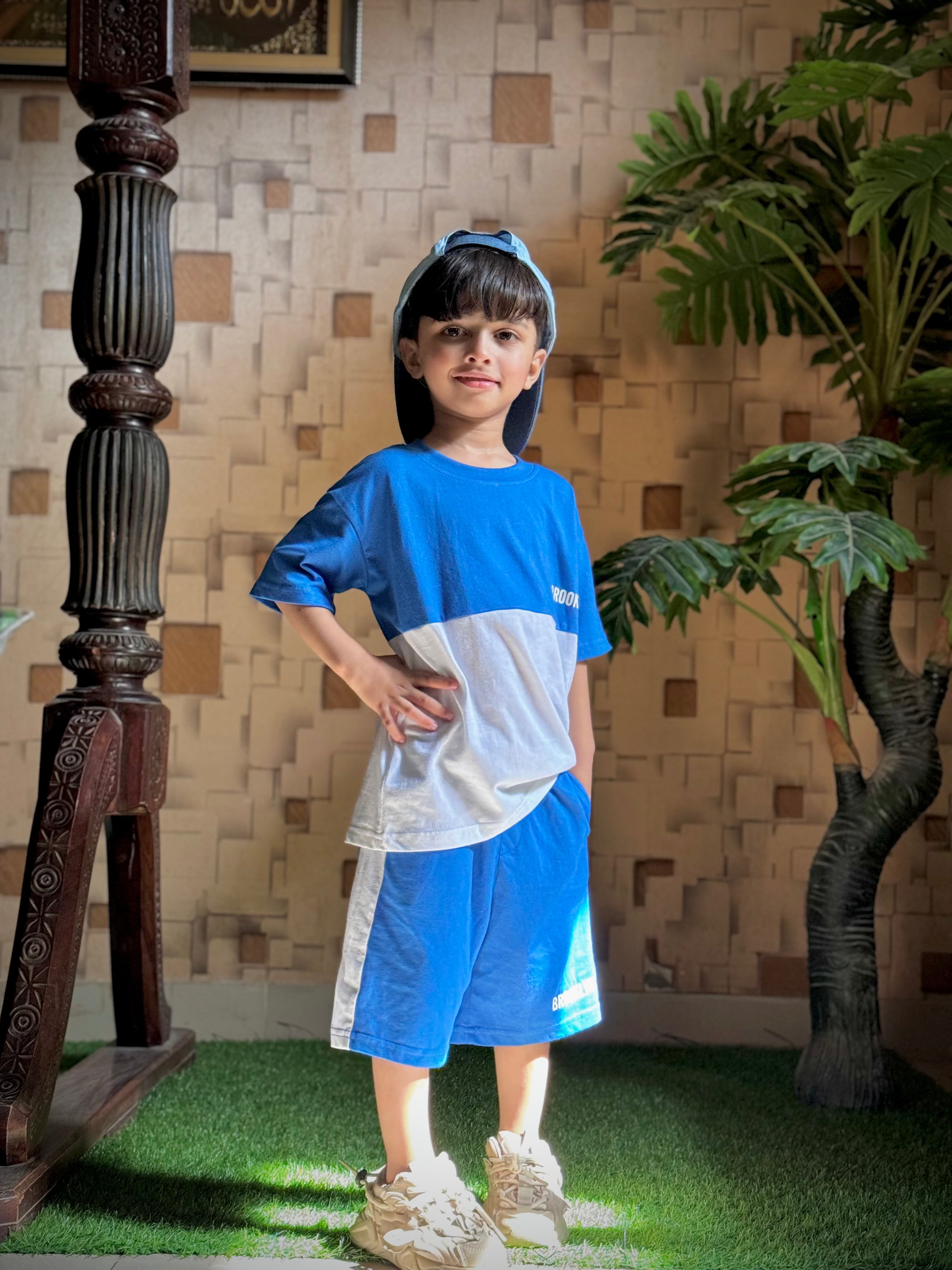 Boys Royal Blue & White 