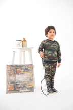 Plush -  Fleece Shirt & Trouser - Camouflage Green