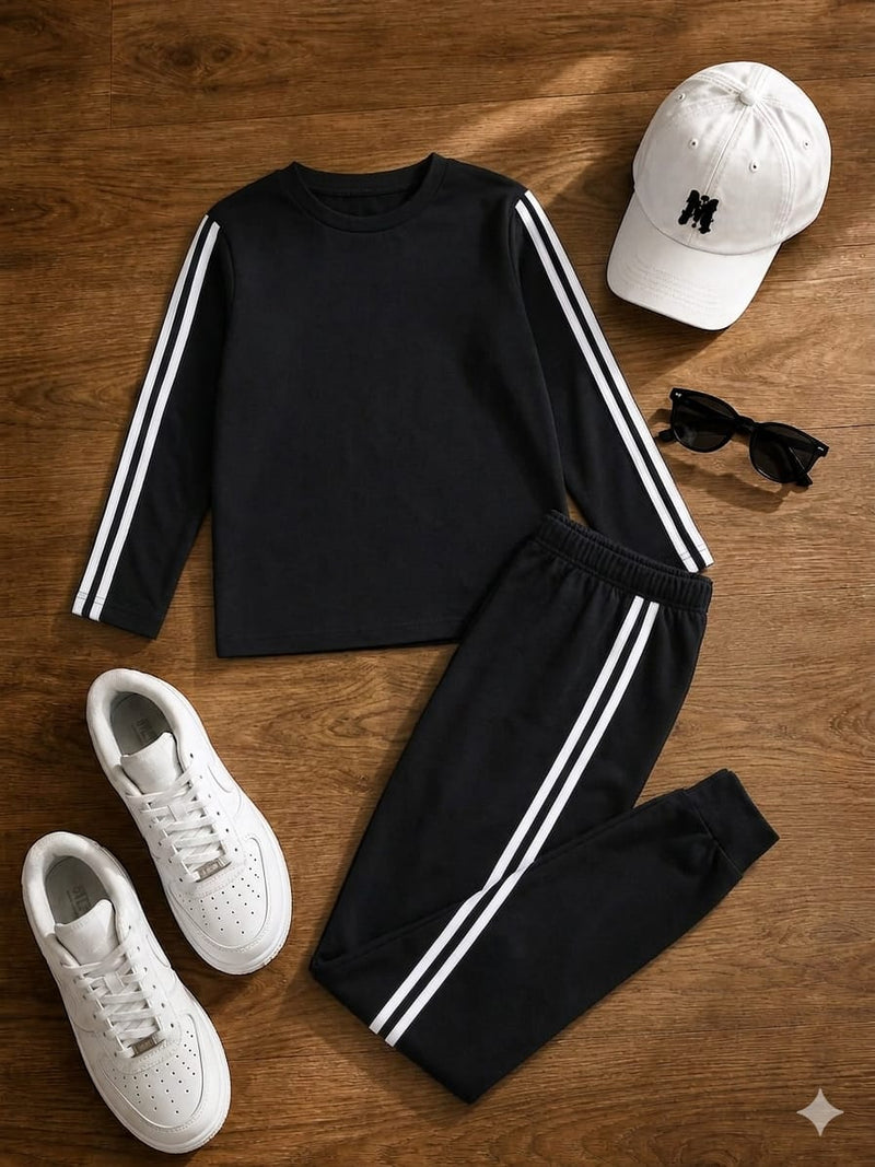 Plush- Girls Relaxed Fit Co-Ord in Black