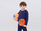 Plush-Premium Basics Casual Wear P/J Set Dark Blue
