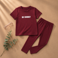 Plush-Premium Casual Wear P/J Set Red