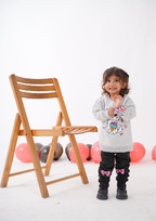 Plush - Fleece Shirt & Trouser - Cat in Grey Contrast