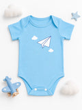 Baby Romper (Paper Plane) – Sky Blue