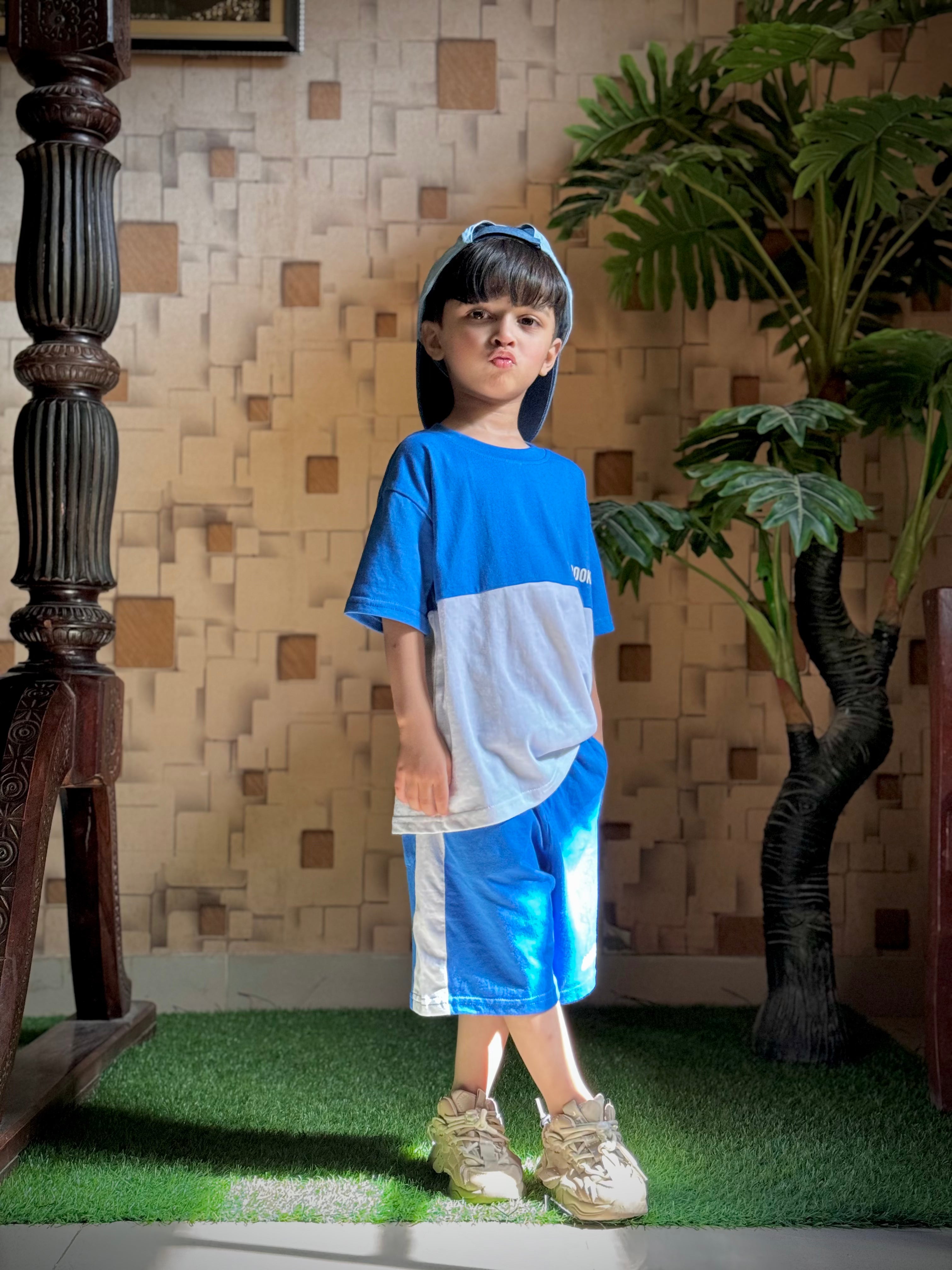 Boys Royal Blue & White 