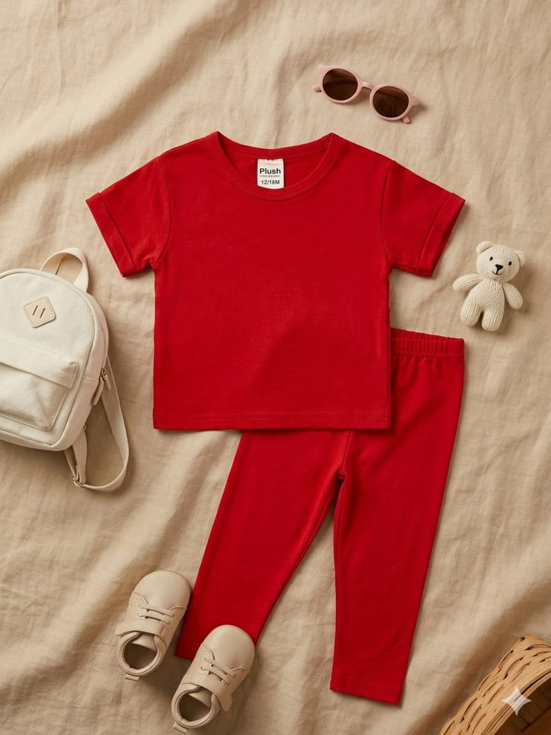 Plush- Everyday Co-ord Set in Red