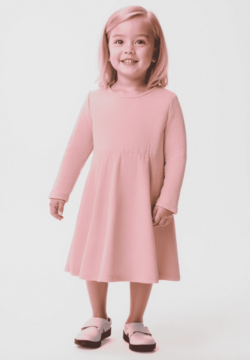 PLUSH-Frock - Baby Pink