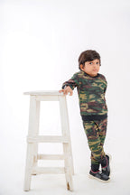 Plush -  Fleece Shirt & Trouser - Camouflage Green