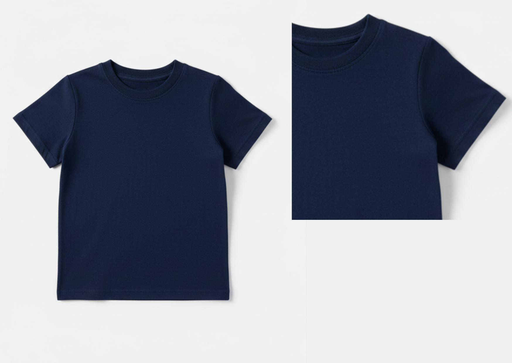 Girls navy blue t-shirt and jogger co-ord set for summer
