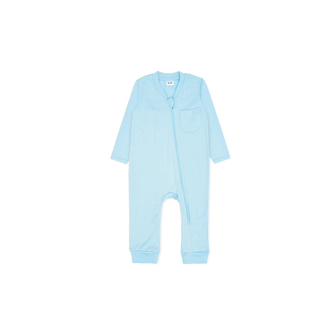 Plush-Baby Soft Bamboo Viscose Zipper Romper - Blue