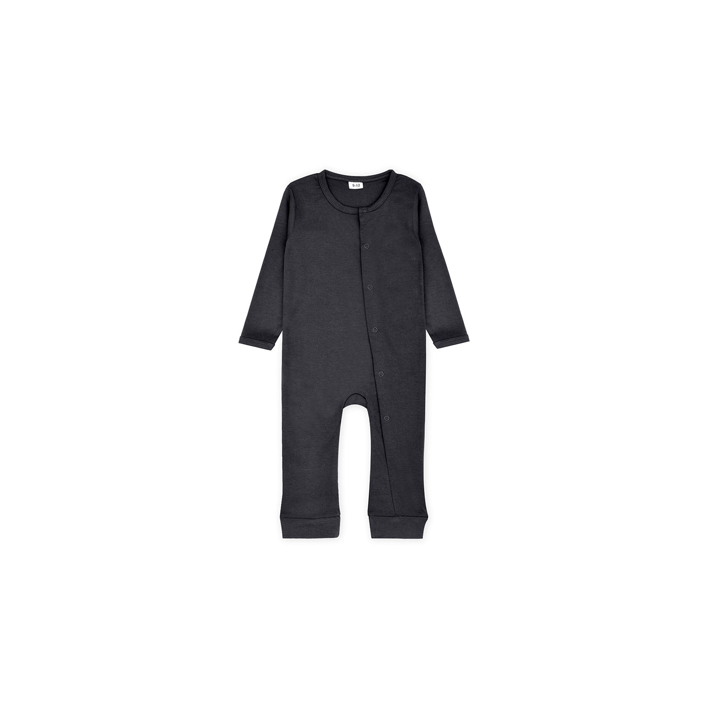 Plush-Baby Soft Bamboo Viscose Button Romper - Black