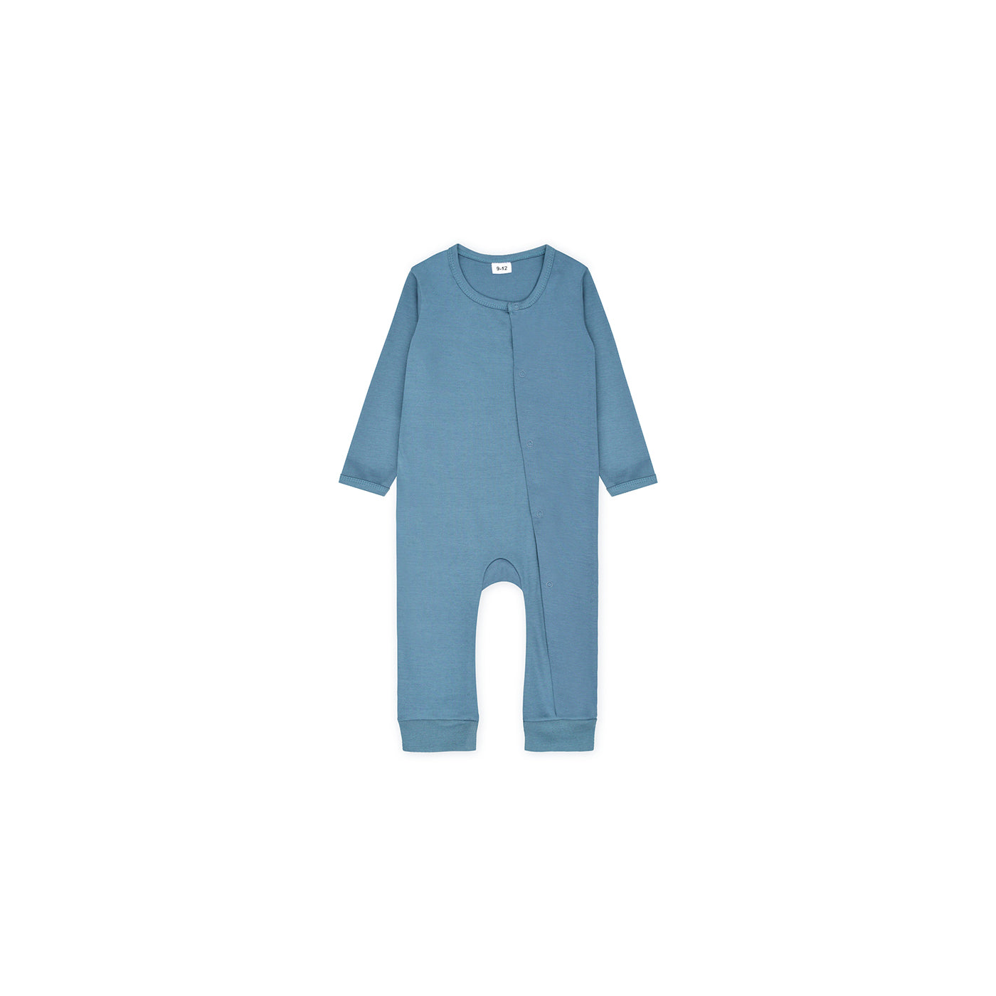 Plush-Baby Soft Bamboo Viscose Button Romper - Blue