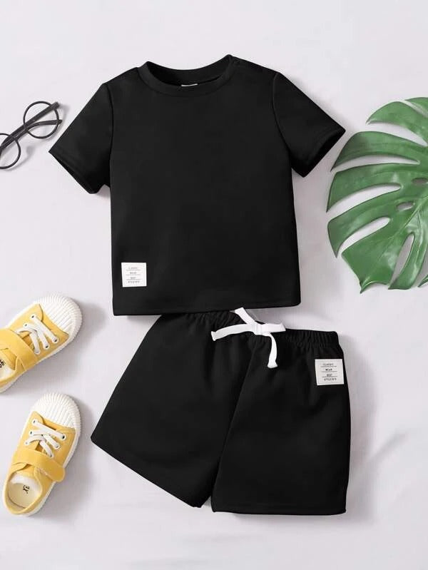 Plush-Premium Basics Casual Wear Set Black