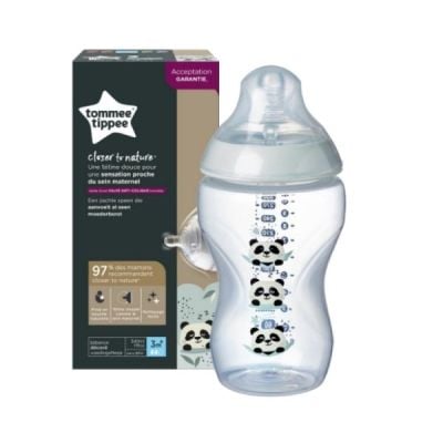 Tommee Tippee Closer to Nature Medium Flow Bottle with design Always 3M + 340ml 1 pc