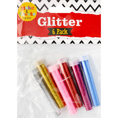 6 Glitter Tubes