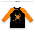 TEROM - YELLOW LONG SLEEVE RAGLAN  T-SHIRT