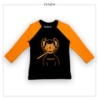 TEROM - YELLOW LONG SLEEVE RAGLAN  T-SHIRT