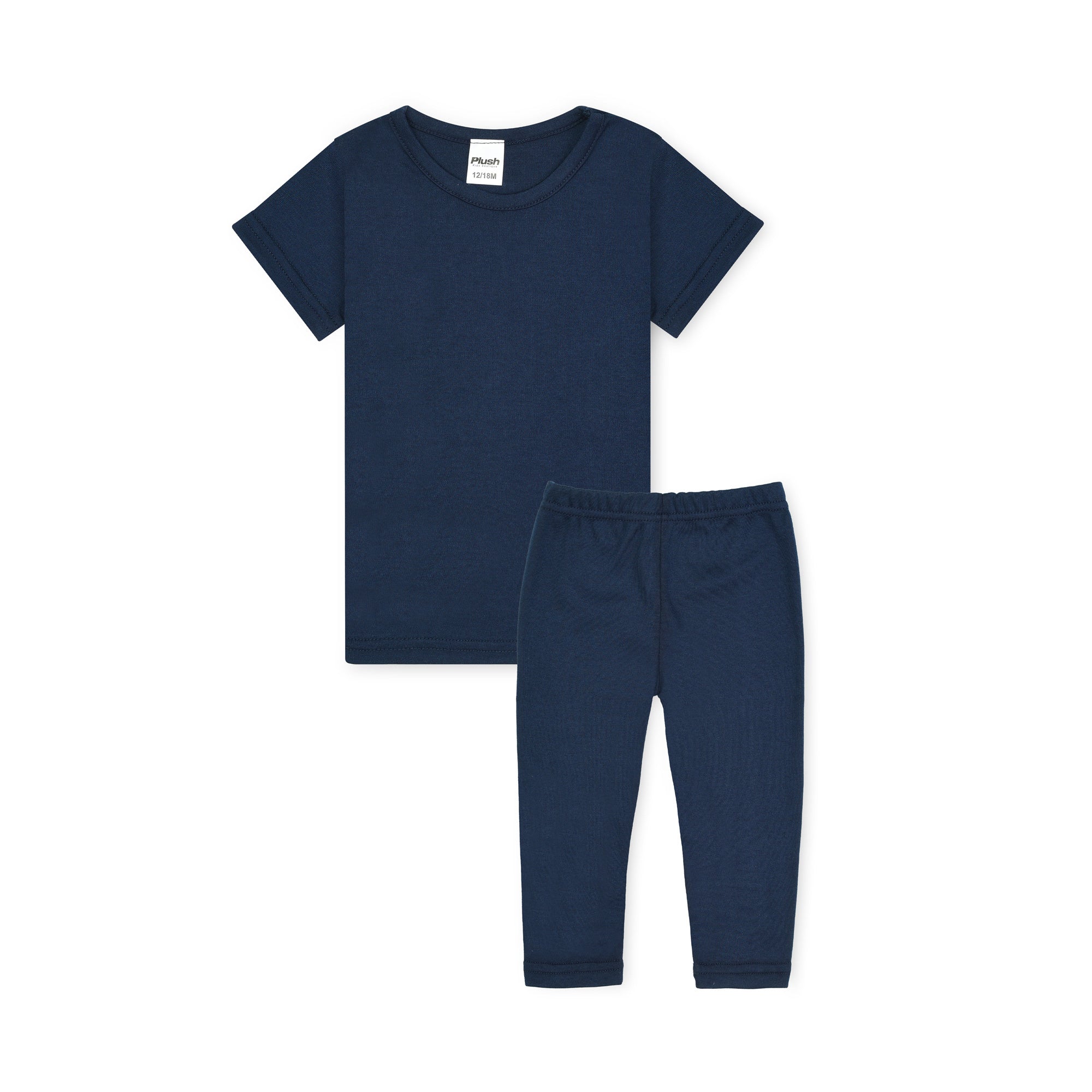 Plush-Premium Basics Casual Wear P/J Set Navy Blue