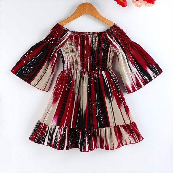 Toddler Girls Edgy Tie dye Dress